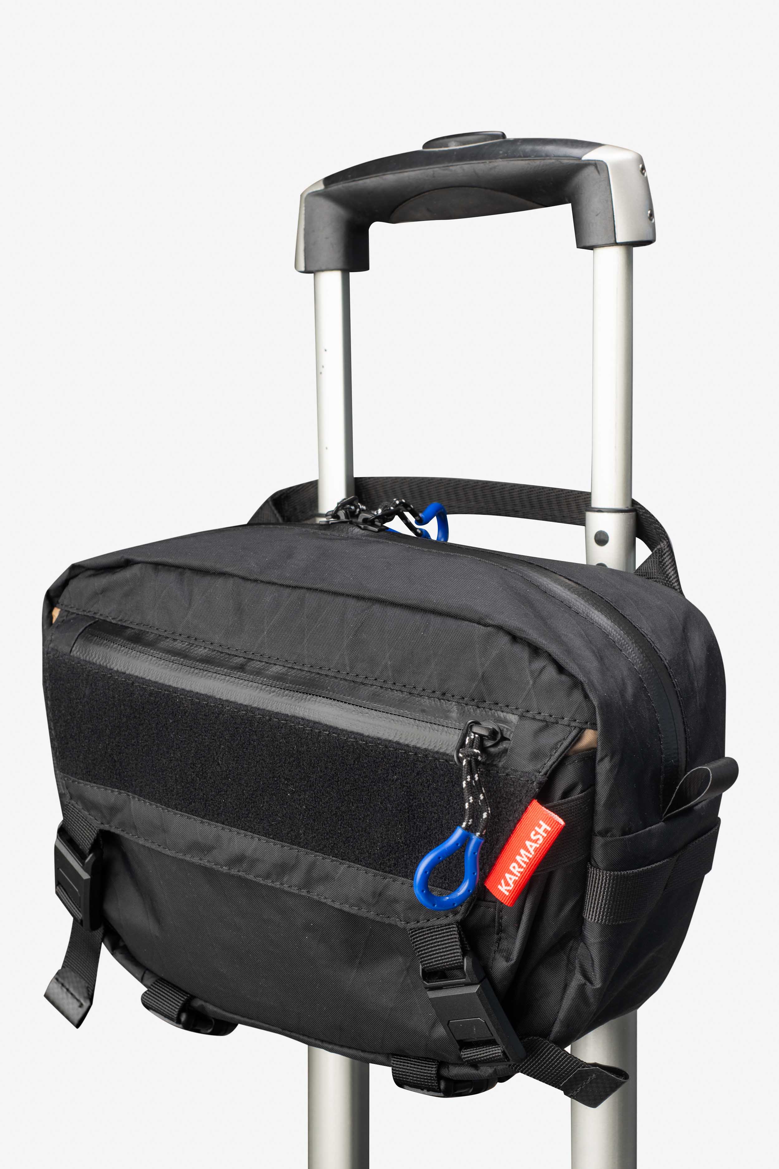 Big Flat Camera Bag – Compact Crossbody Camera Bag | Handmade X-Pac Shoulder Bag with Detachable Strap