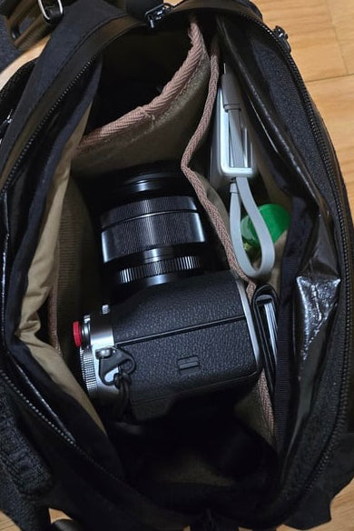 Big Flat Camera Bag – Compact Crossbody Camera Bag | Handmade X-Pac Shoulder Bag with Detachable Strap